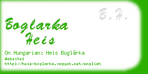 boglarka heis business card